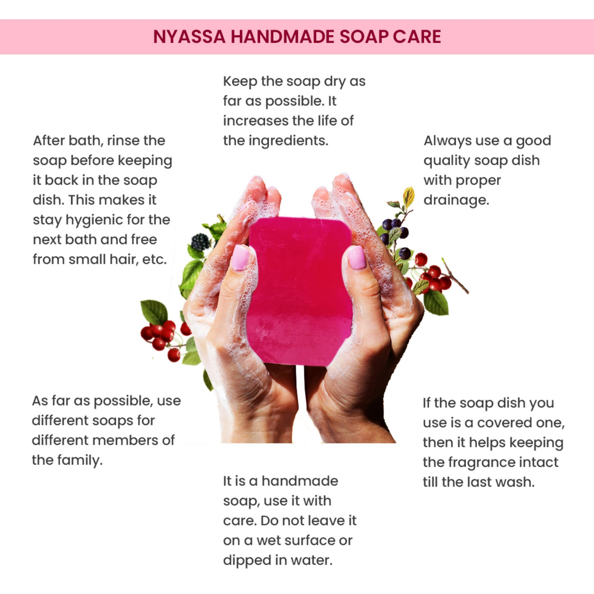 Nyassa Berries & Magnolia Luxurious Handmade Soap | Grocsy
