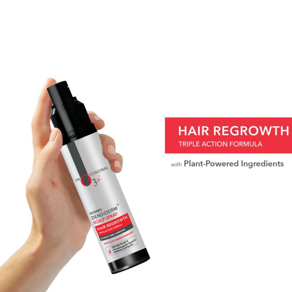 Professional O3+ Women Densiderm Hair Growth Scalp Serum Spray For Anti Hair Loss With Ginseng | Grocsy