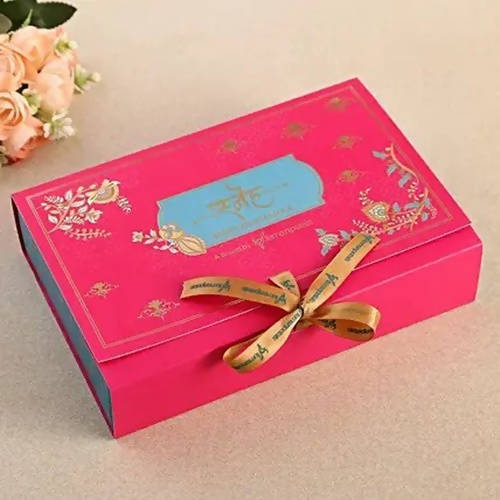 Jewel Design Lumba Rakhi Set & Kaju Katli Box | Grocsy