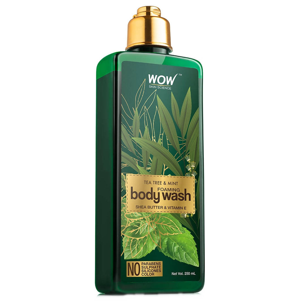 Wow Skin Science Tea Tree & Mint Foaming Body Wash | Grocsy