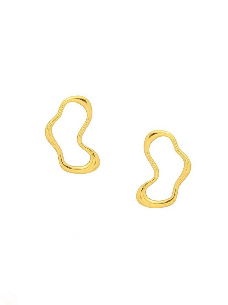 Golden Drop Earrings - Ruby Raang | Grocsy