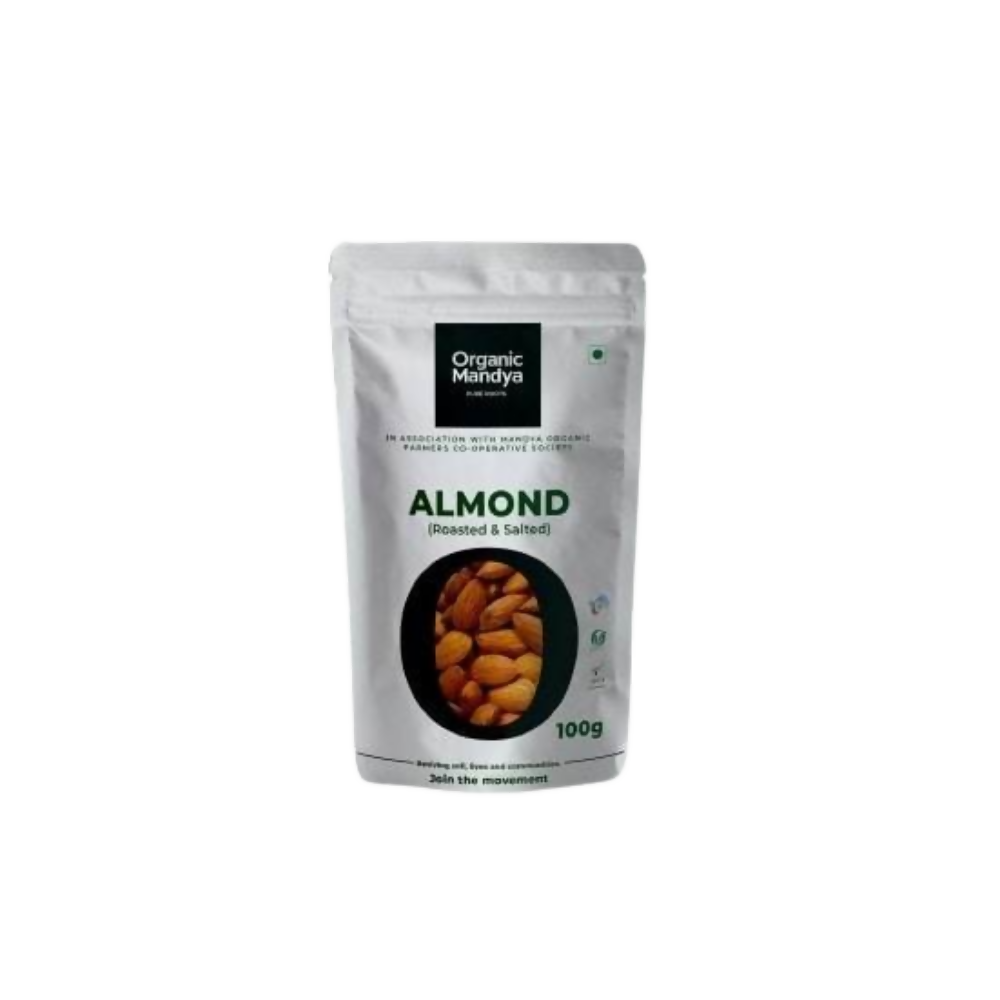 Organic Mandya Almond (Roasted & Salted) | Grocsy