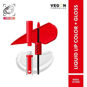 NYX Professional Makeup Shine Loud High Shine Lip Color and Gloss - Rebel In Red | Grocsy