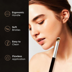 Gleva Mini Angled Under Eye Concealer Makeup Brush | Grocsy