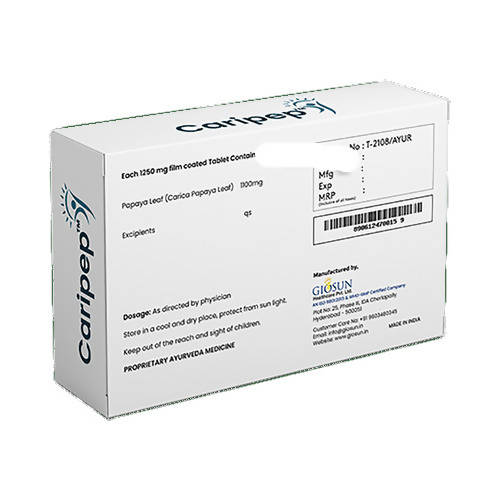 Giosun Caripep Carica Papaya Leaf Extract Tablets | Grocsy