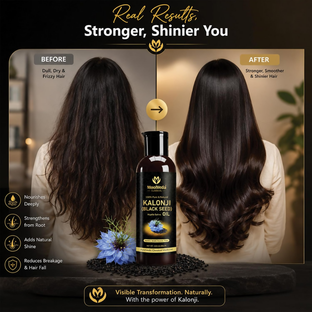 Moolveda Premium Cold Pressed Kalonji Oil - Black | Grocsy