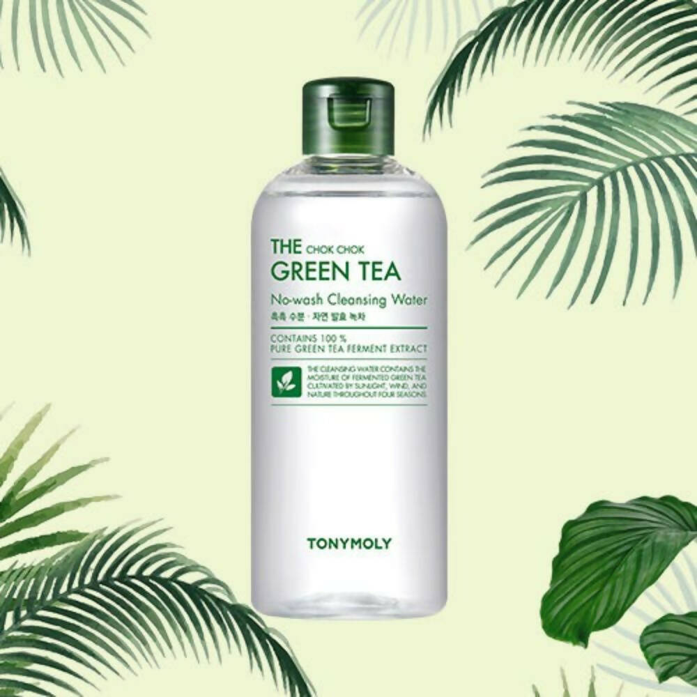 Tonymoly The Chok Chok Green Tea Cleansing Water - Korean Skincare | Grocsy
