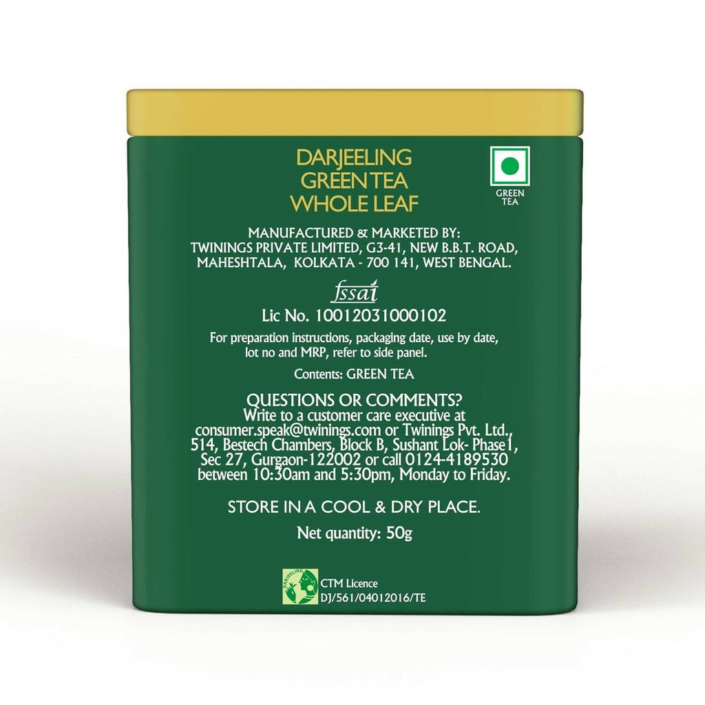 Twinings Darjeeling Green Whole Leaf Tea | Grocsy