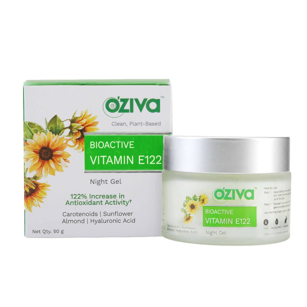 OZiva Bioactive Vitamin E122 Night Gel | Grocsy