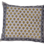 The Decor Nook Yellow Booti Print Cushion Cover | Grocsy