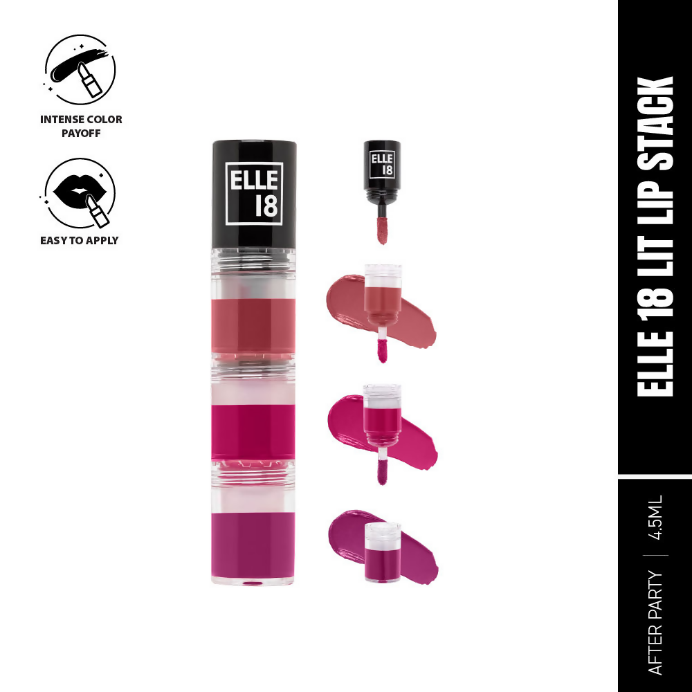 Elle 18 Lit Lip Stack Liquid Lipstick - After Party | Grocsy
