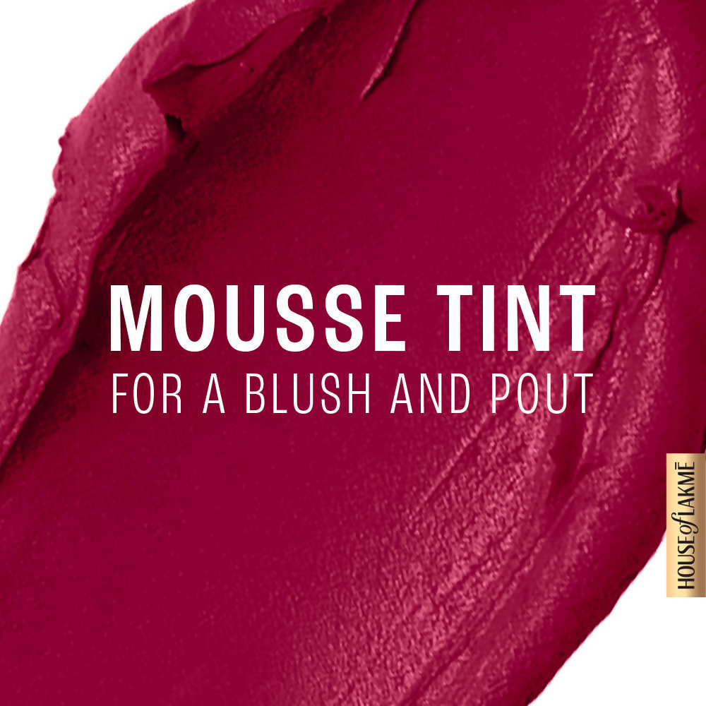 Lakme Double Duty Lip & Cheek Mousse Matte Lipstick - Rosy Plum | Grocsy