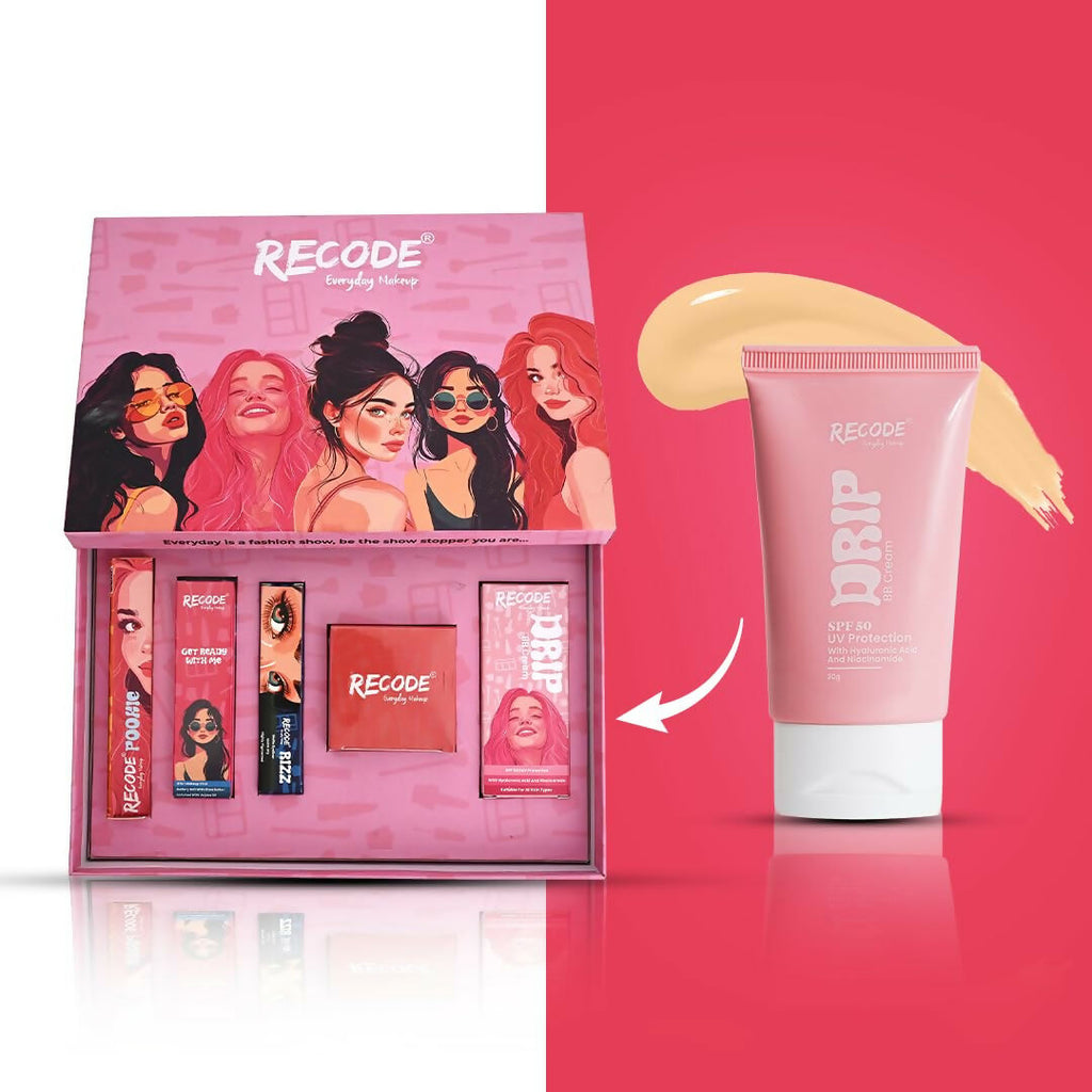 Recode Everyday Makeup Box 02 Medium(Yellow Undertone)- 5 in 1 Combo | Grocsy