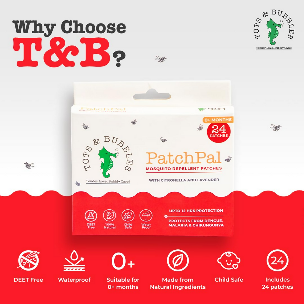Tots And Bubbles Patchpal Natural Mosquito Repellant Patches For Babies | Grocsy