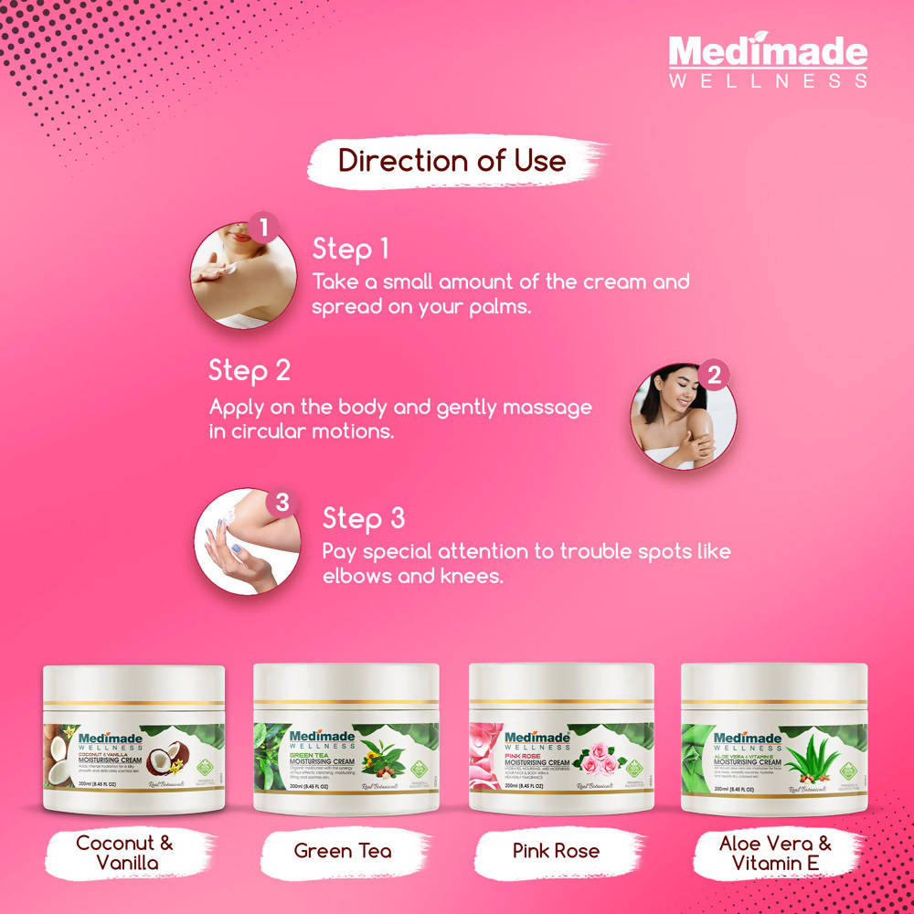 Medimade Wellness Pink Rose Moisturising Cream | Grocsy