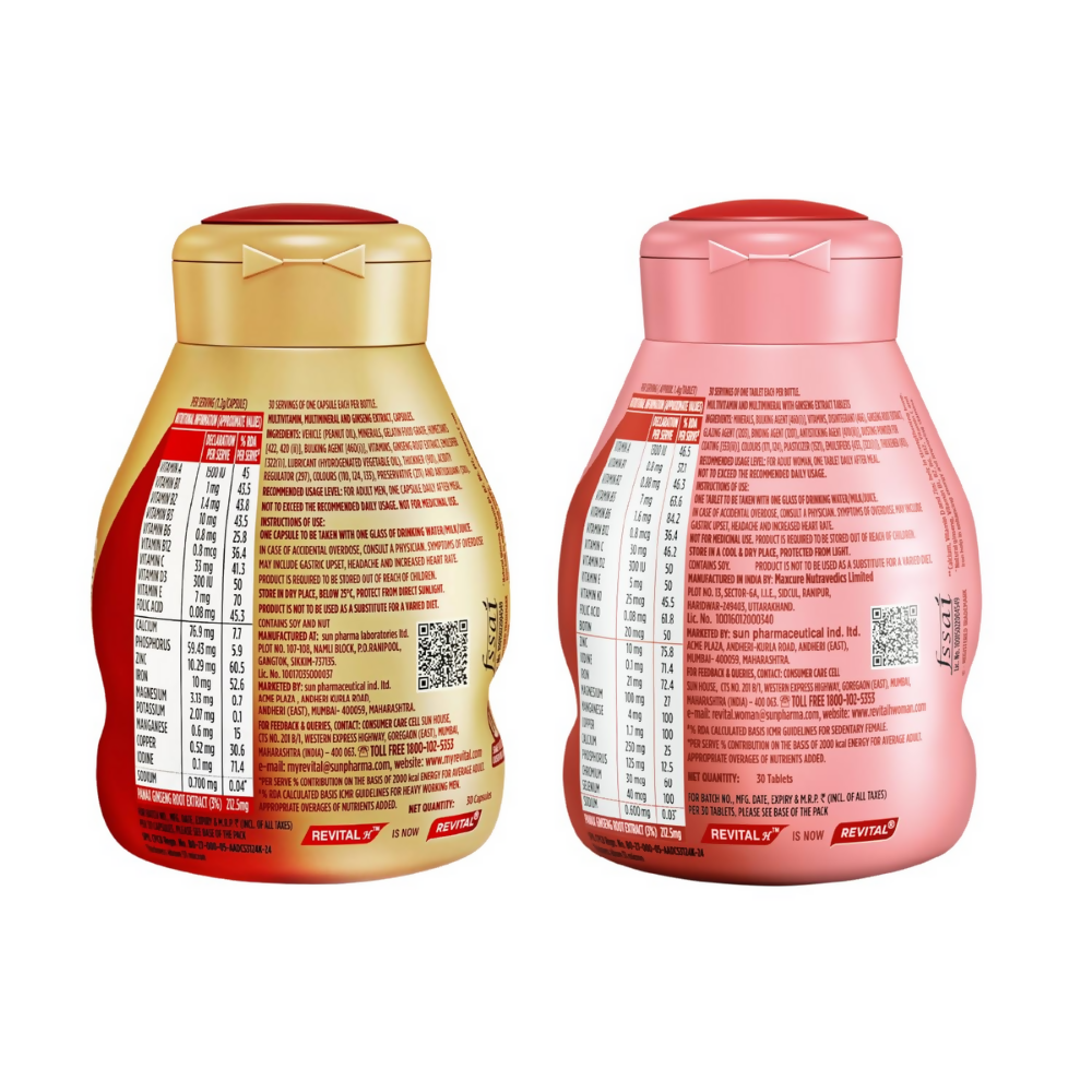 Revital H Woman 30S And Men 30S Capsules | Grocsy