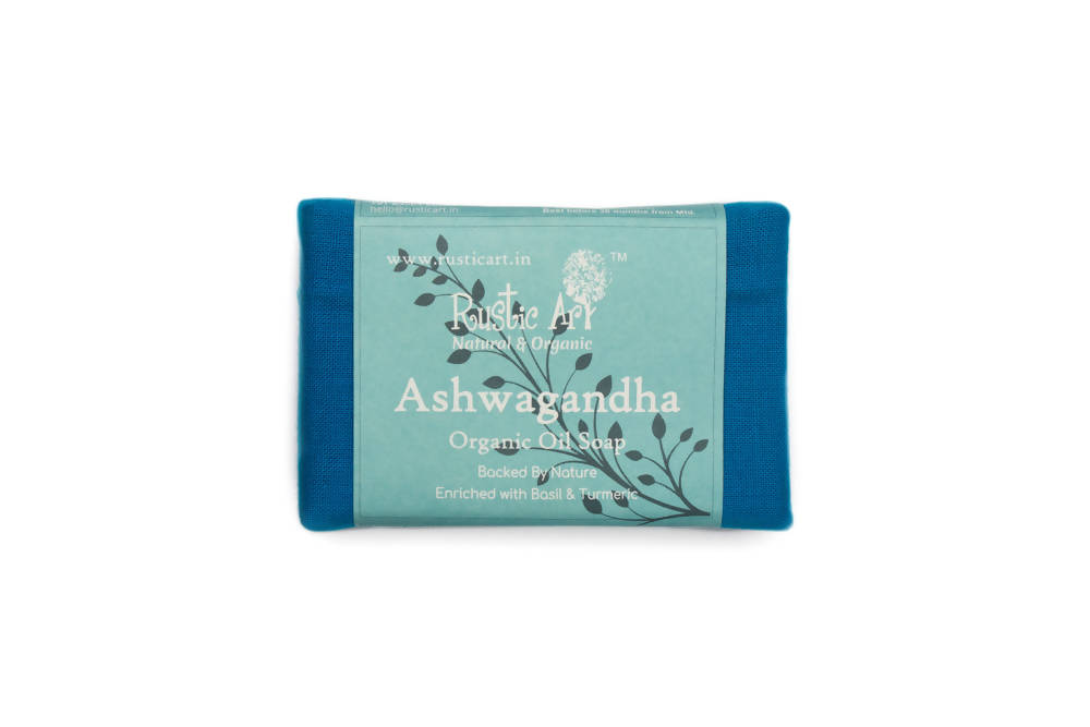 Rustic Art Ashwagandha Organic Oil Soap | Grocsy