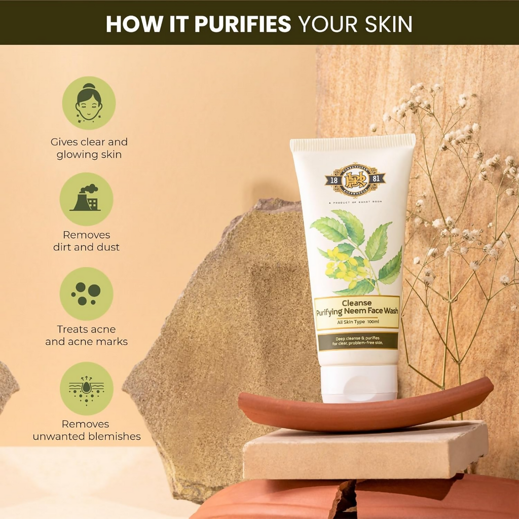 Cleanse Ayurveda Purifying Neem Face Wash | Grocsy