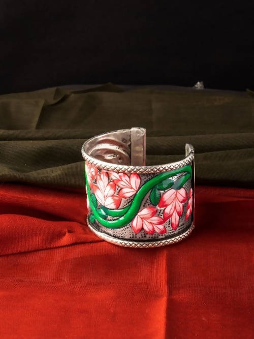 Mominos Fashion Johar Kamal Hand-painted brass kada/Bracelet | Grocsy