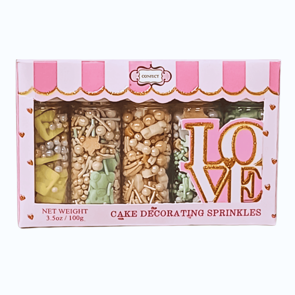Confect Baby Shower Sprinkles | Birthday Sprinkles | Gender Reveal Sprinkles Pack of 5 (BABY SHOWER -08) | Grocsy