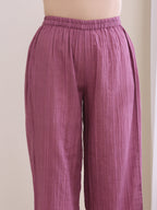 trueBrowns Onion Pink Dobby Angrakha Pant Set | Grocsy