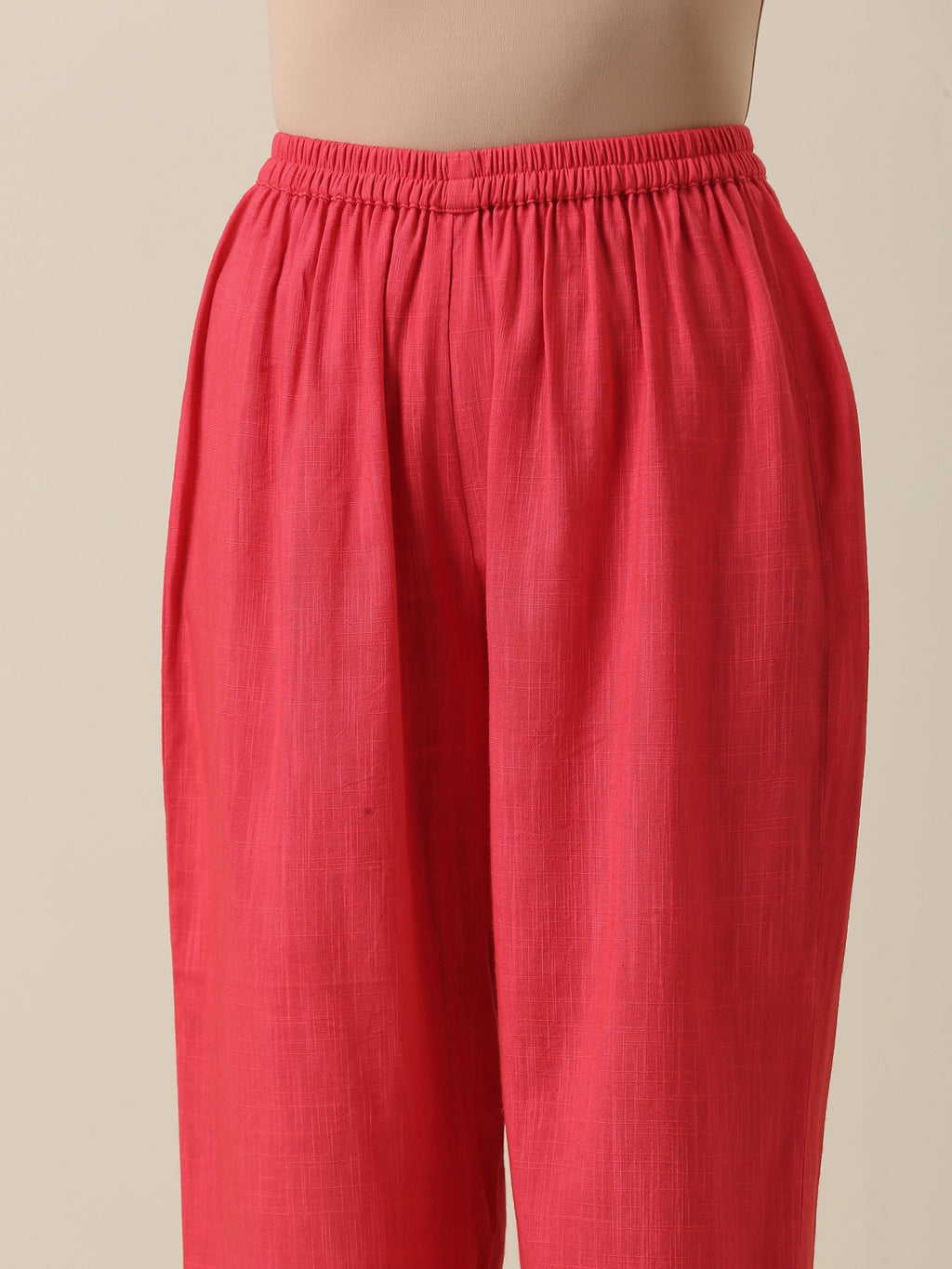 trueBrowns Bright Pink Slub Texture Baggy Sleeve Co-Ord Set | Relove | Grocsy