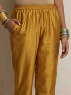 trueBrowns Cola Silk Kurta Set | Grocsy