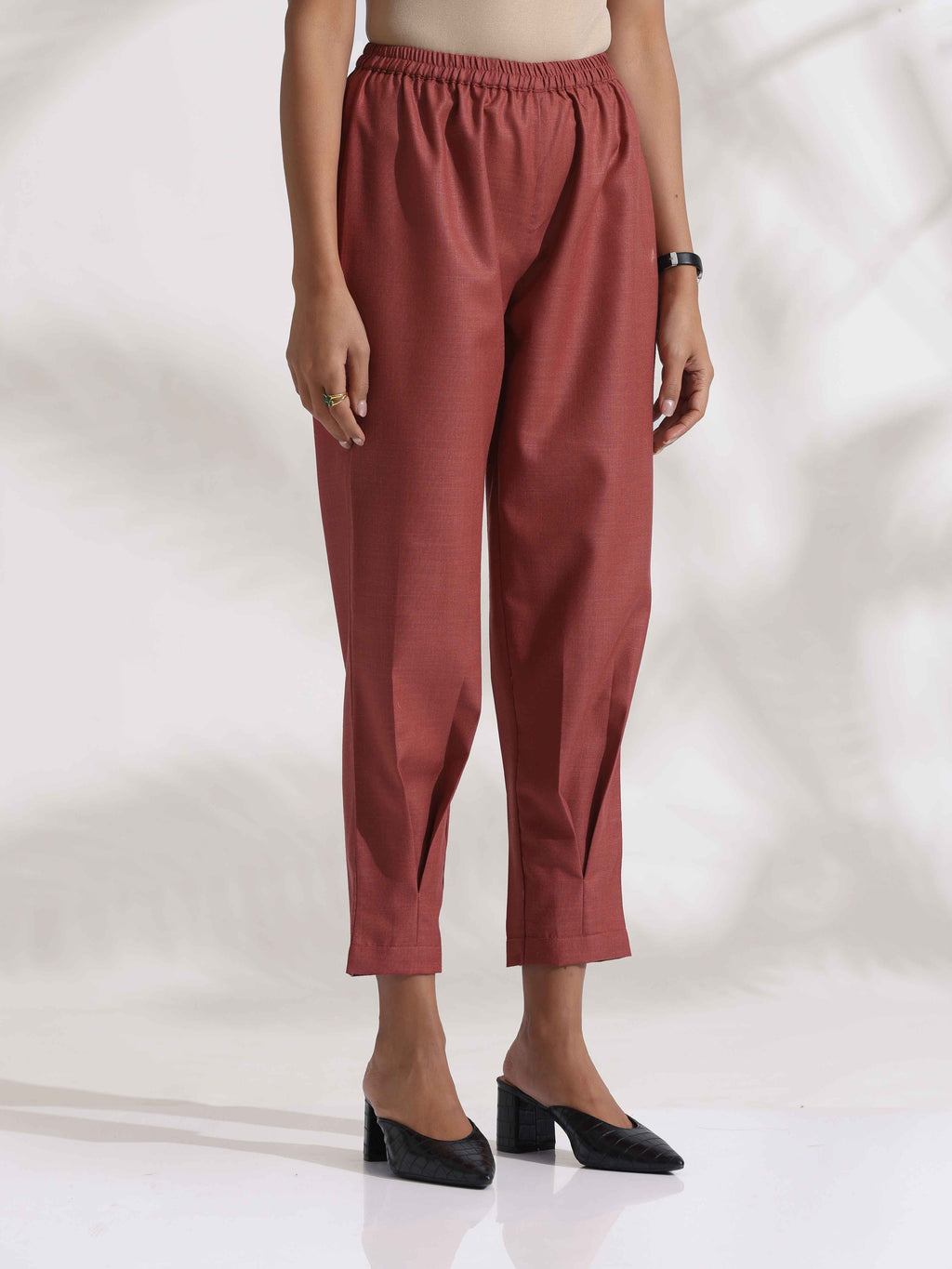 trueBrowns Pink Slub Pleated Co-ord Set | Grocsy