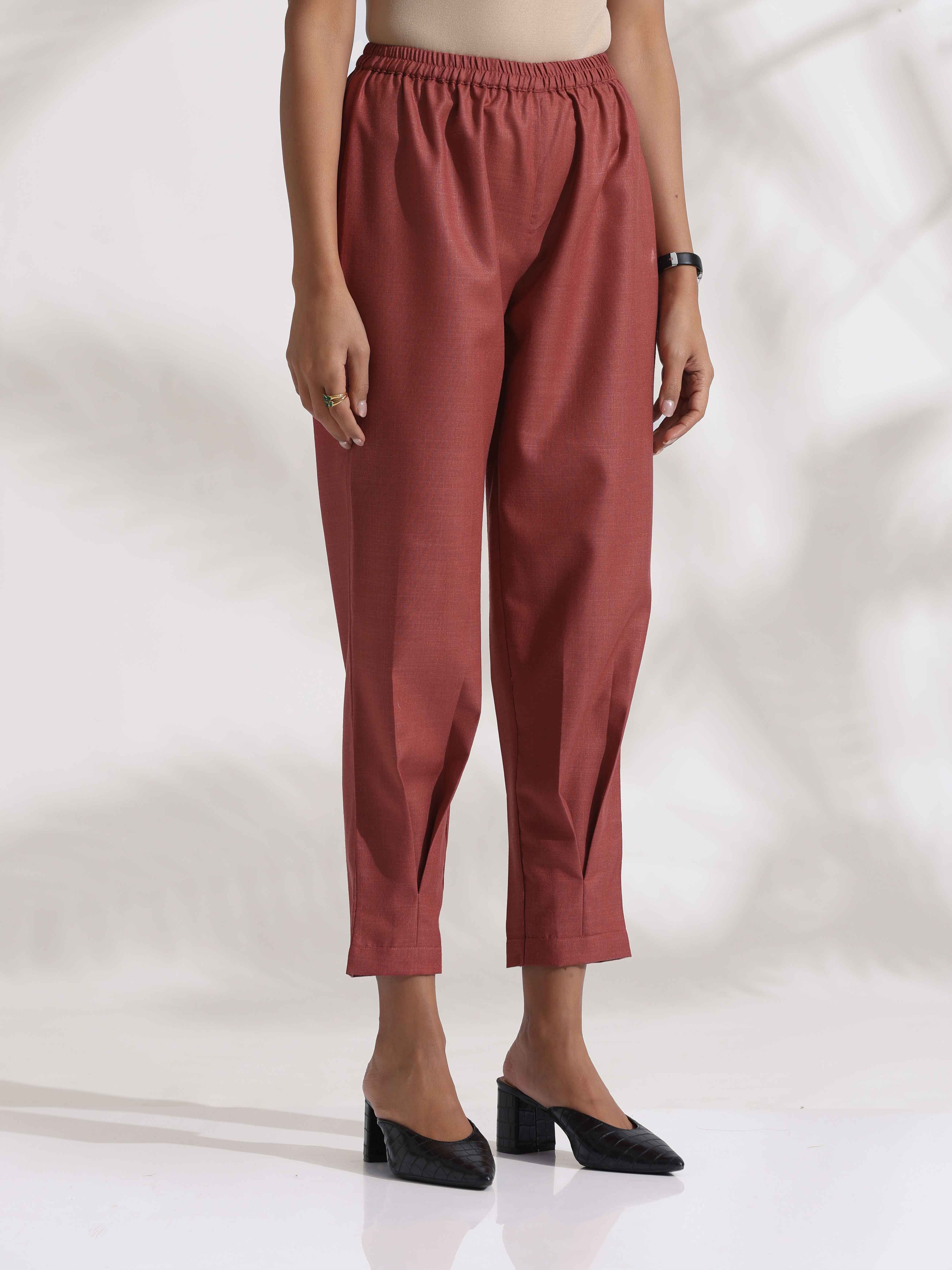 trueBrowns Pink Slub Pleated Co-ord Set | Grocsy