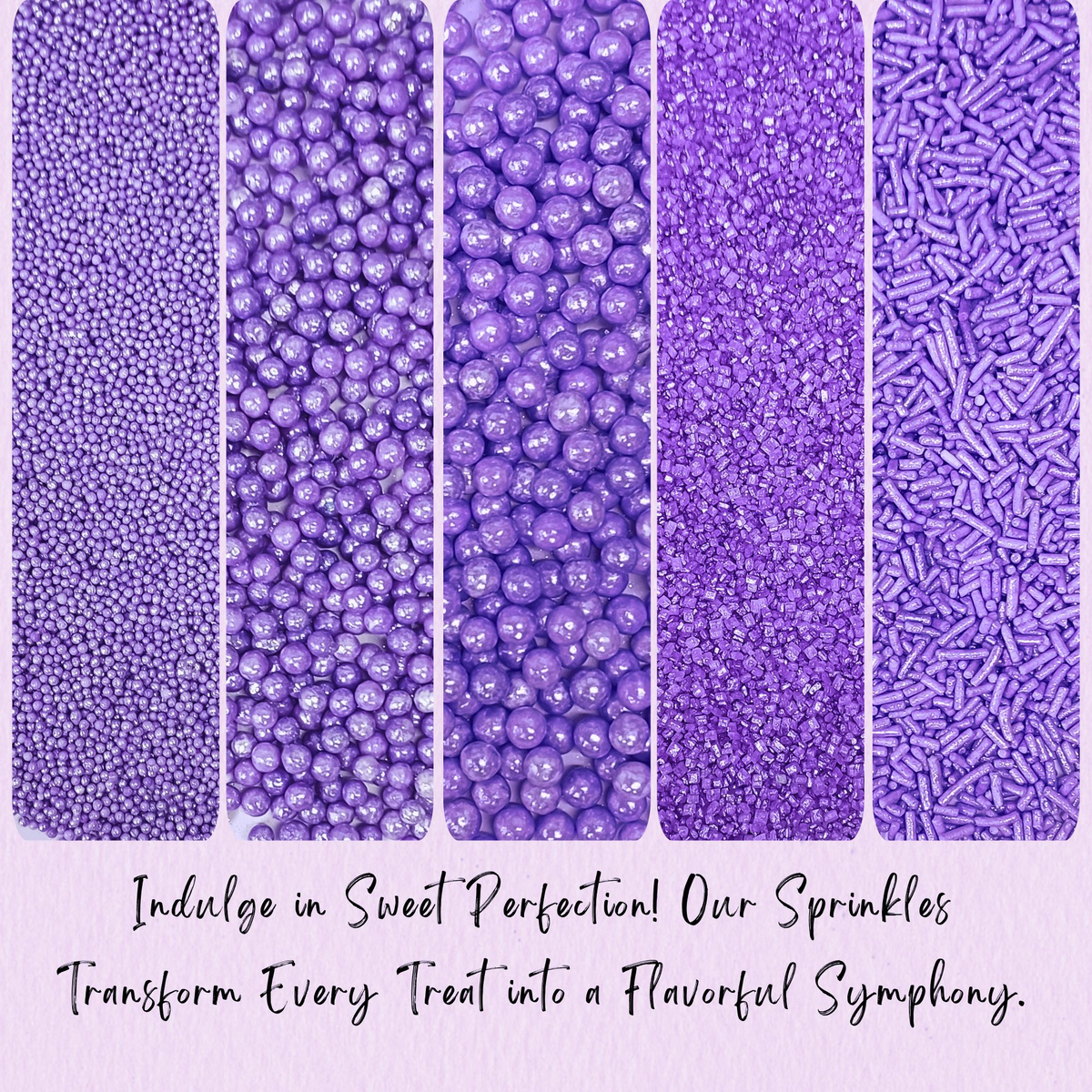 Confect Sprinkles for Cakes & Cupcakes Decoration | USP-3(Lavender) | Grocsy
