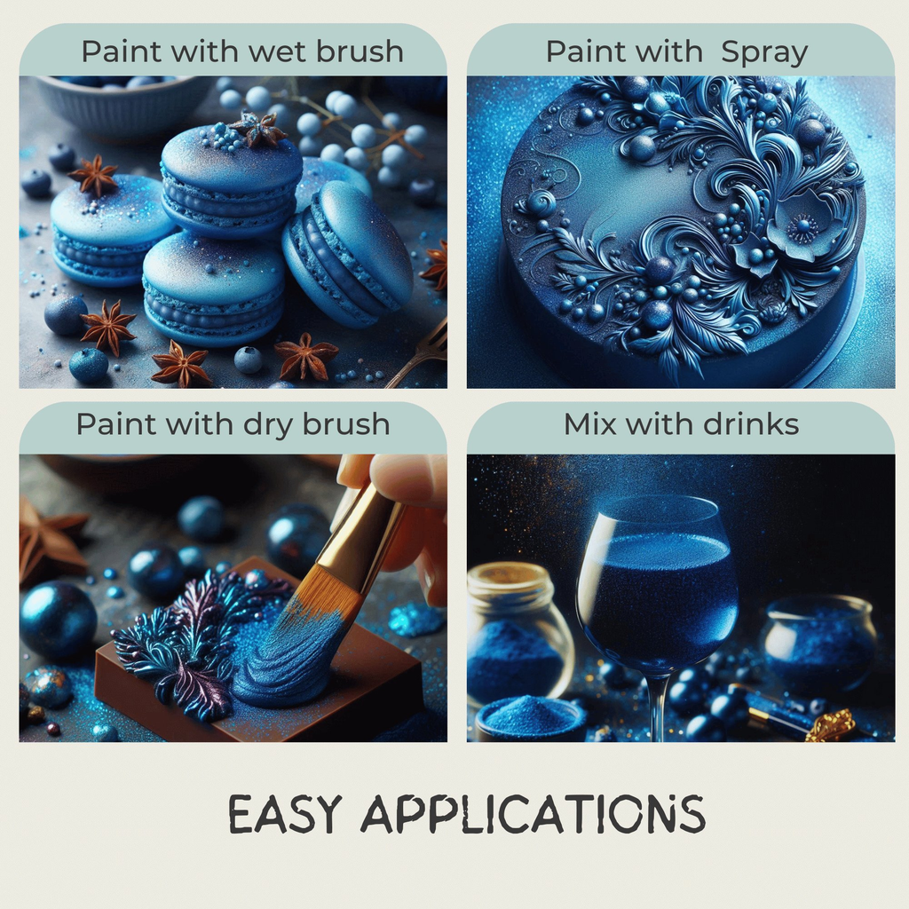 Confect Hydrangea Blue | Edible Luster Dust | Grocsy
