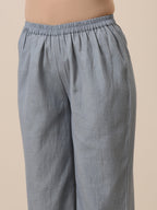 trueBrowns Cotton Steel Blue Short Co-Ord Set | Relove | Grocsy