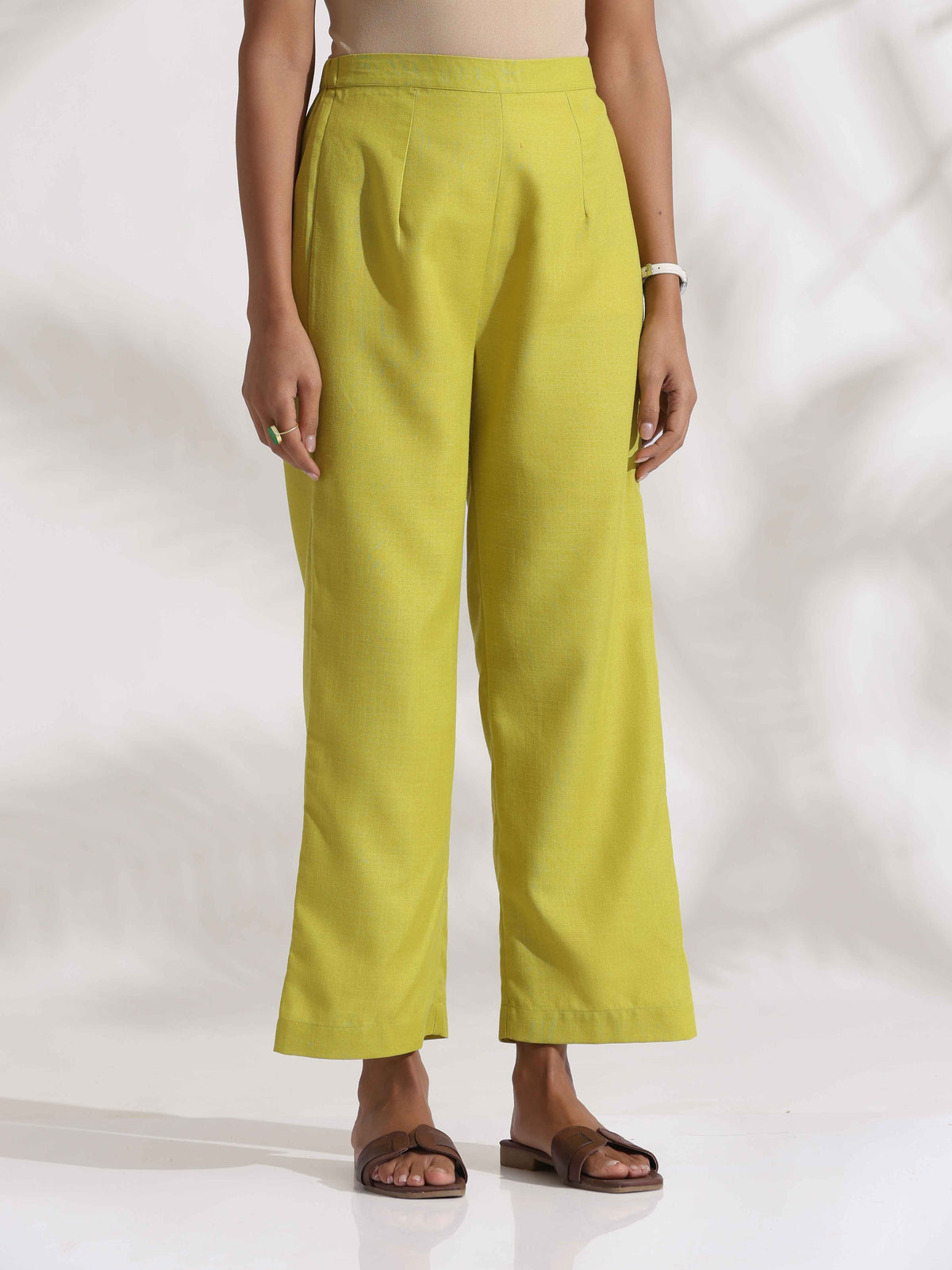 trueBrowns Lime Slub Co-ord Set | Grocsy