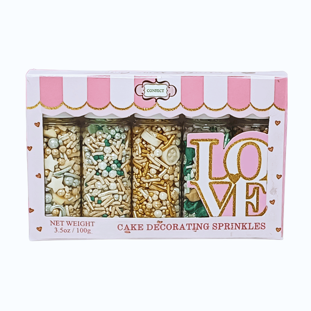 Confect Baby Shower Sprinkles | Edible Sprinkles For Cake & Cupcake Decoration Pack of 5 (BABY SHOWER -03) | Grocsy