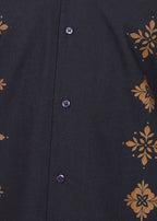 Fabmade Midnight Bloom Printed Shirt | Grocsy