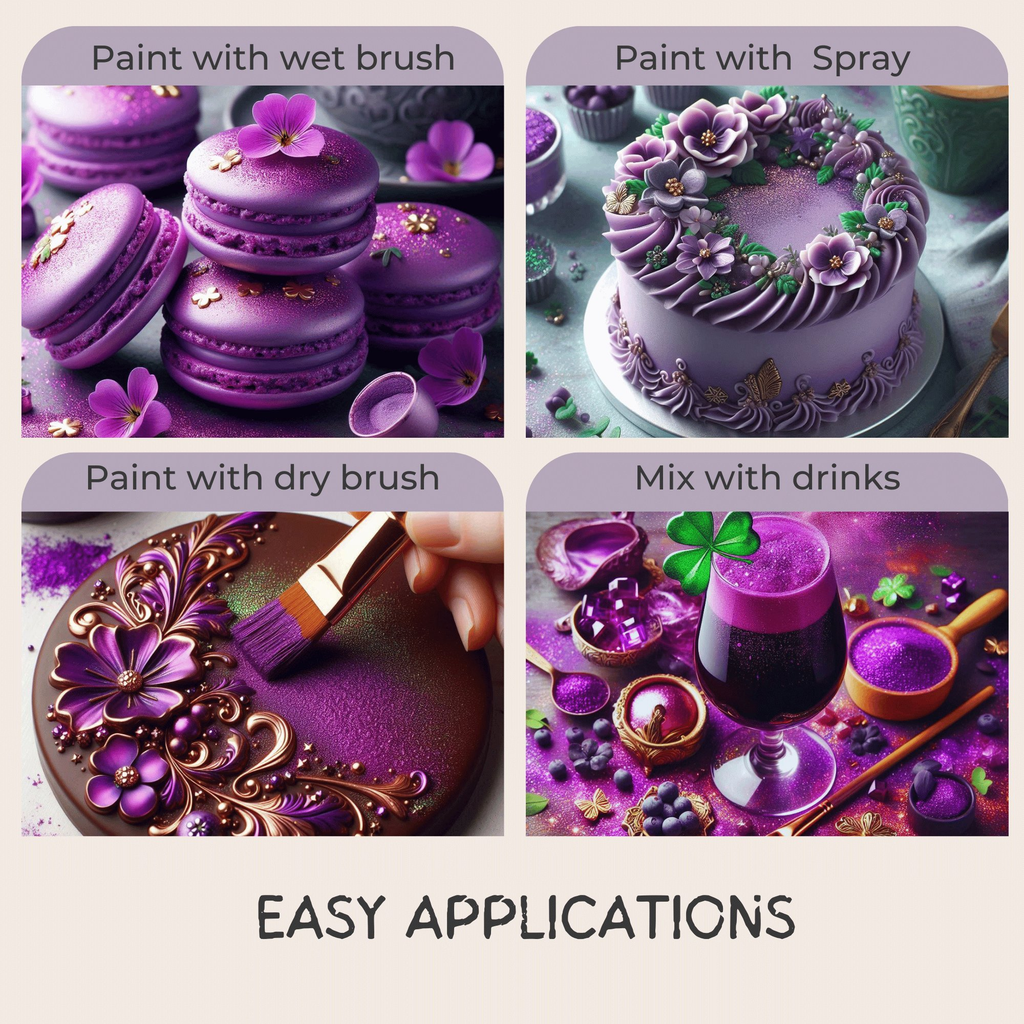 Confect Iris Purple | Edible Luster Dust | Grocsy