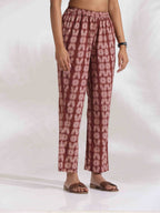 trueBrowns Brown Cotton Solid Kurta Co-ord Set | Grocsy