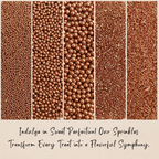 Confect Sprinkles for Cakes & Cupcakes Decoration | USP-21(Bronze) | Grocsy