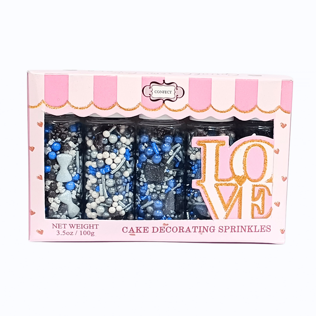 Confect Black, Blue & White | (04) Father's Day Sprinkles | Grocsy