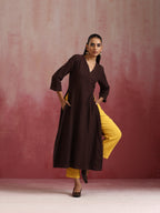 trueBrowns Cola Cotton Dobby Kurta Set | Grocsy