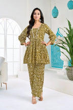 Anaita Yellow Stylish Readymade Co-Ords Set | Grocsy