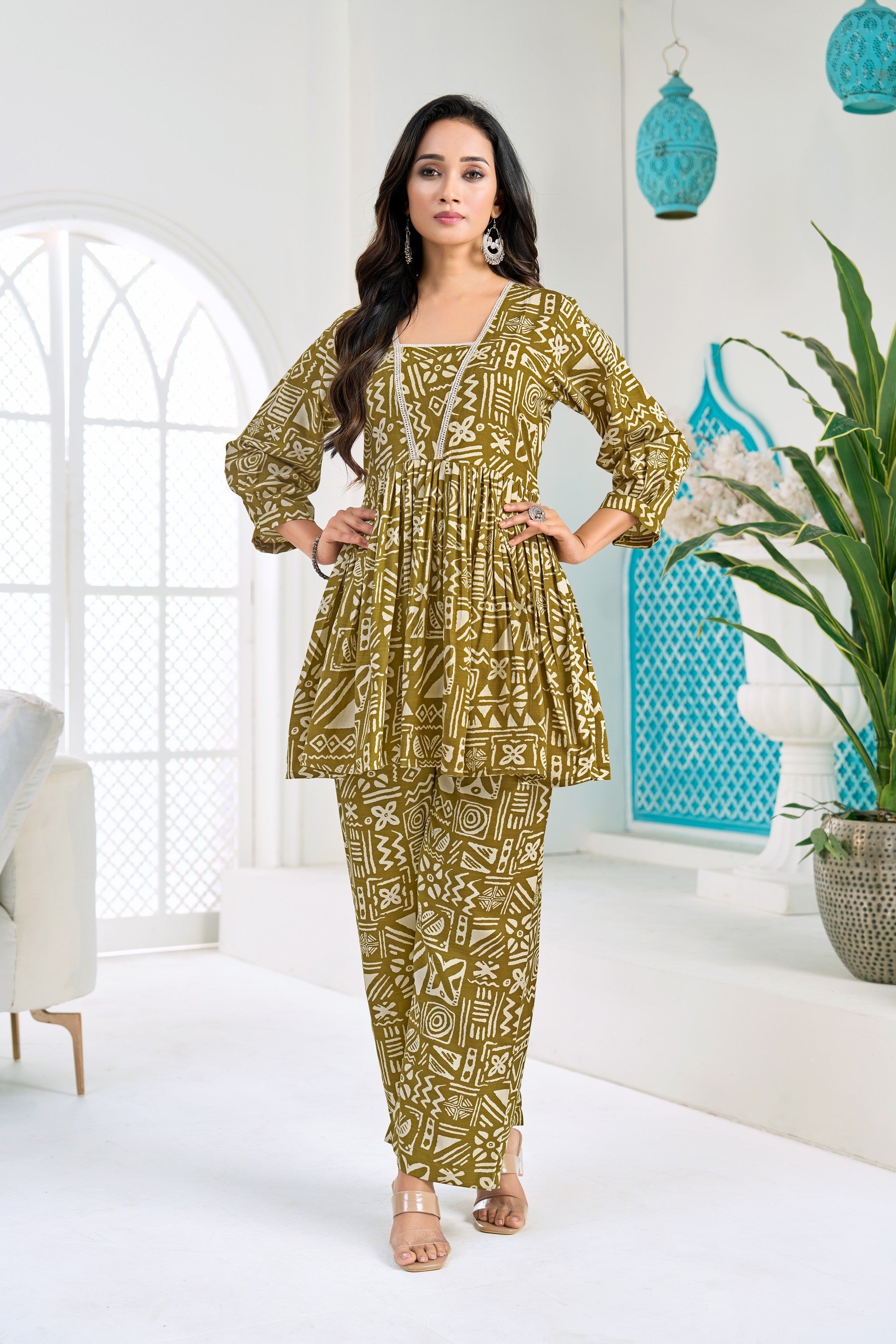 Anaita Yellow Stylish Readymade Co-Ords Set | Grocsy