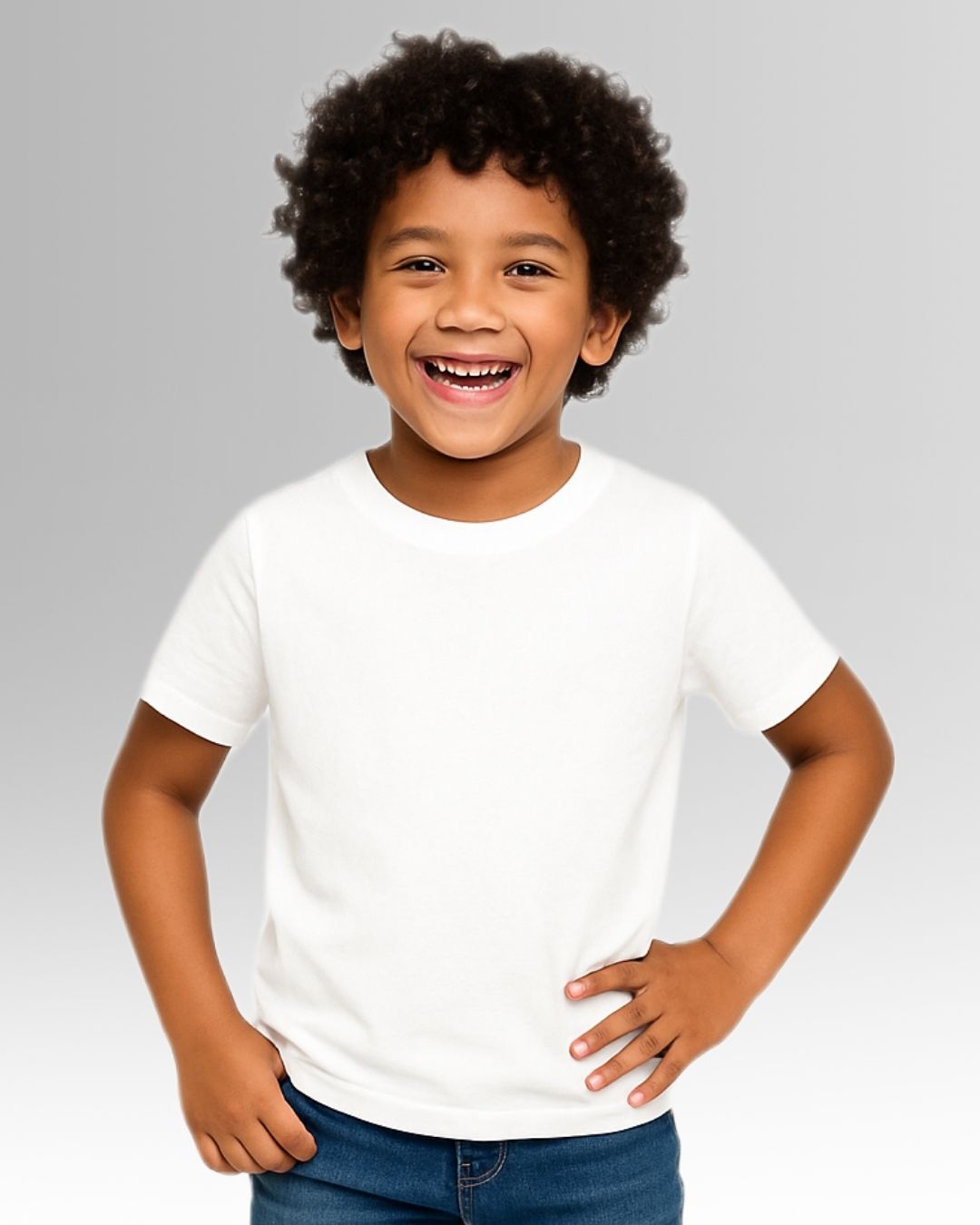 Chilins Kids Round Neck T-Shirt Half Sleeves 100% Cotton Plain Solid Color Tshirt | Grocsy