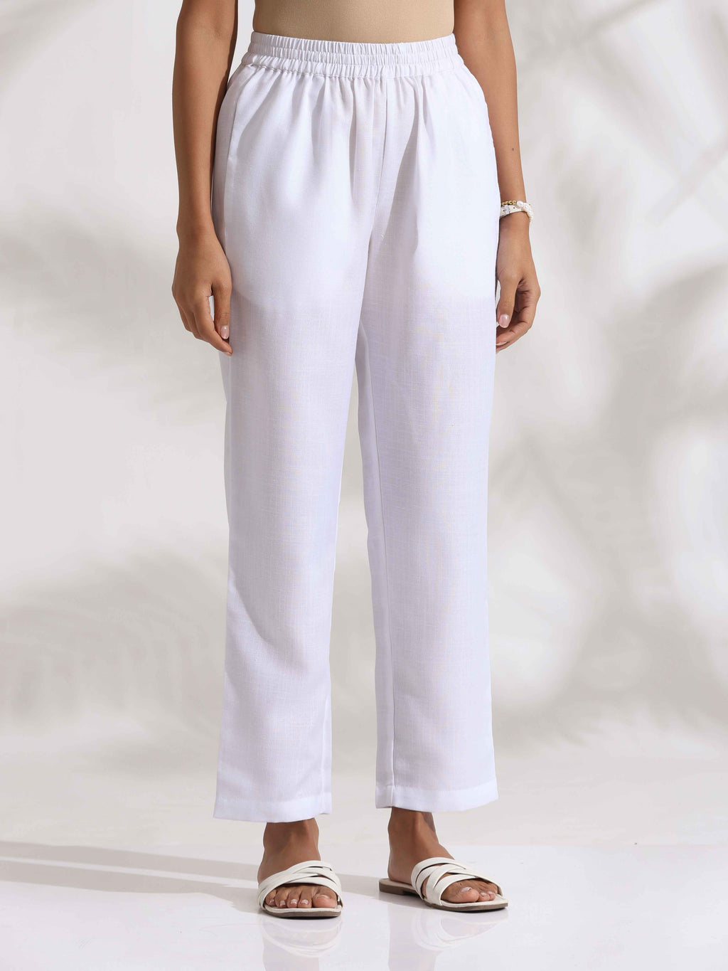 trueBrowns White Slub Kurta Set | Grocsy