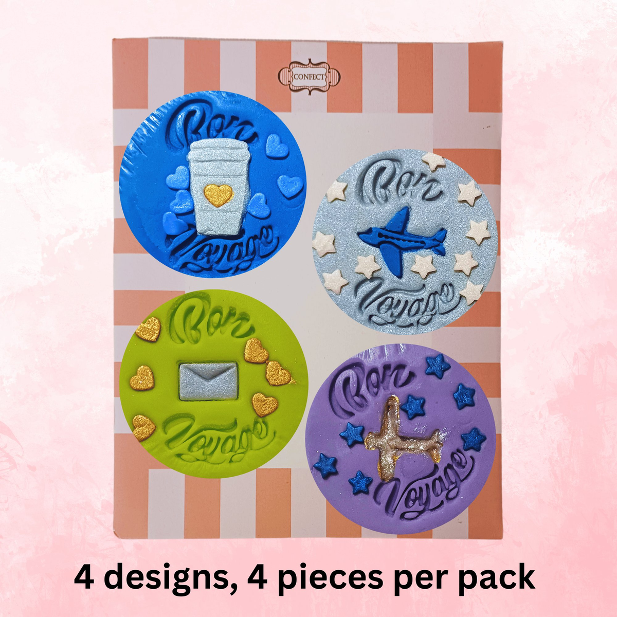 Confect Bon Voyage | Edible Celebration Topper | Grocsy