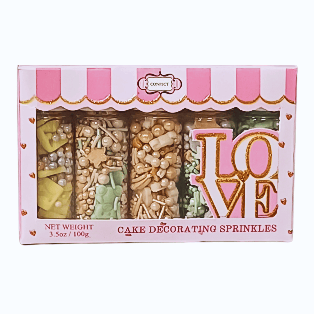 Confect Baby Shower Sprinkles | Gender Reveal Sprinkles Pack of 5 (BABY SHOWER -02) | Grocsy