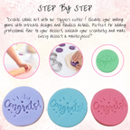 Confect Celebration Stencils Toppers Cutters (Congrats) | Grocsy