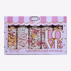 Confect Girls Baby Shower Sprinkles | Mix Heart, Teddy, Baby Feed Bottle & Baby Feet Sprinkles | Grocsy