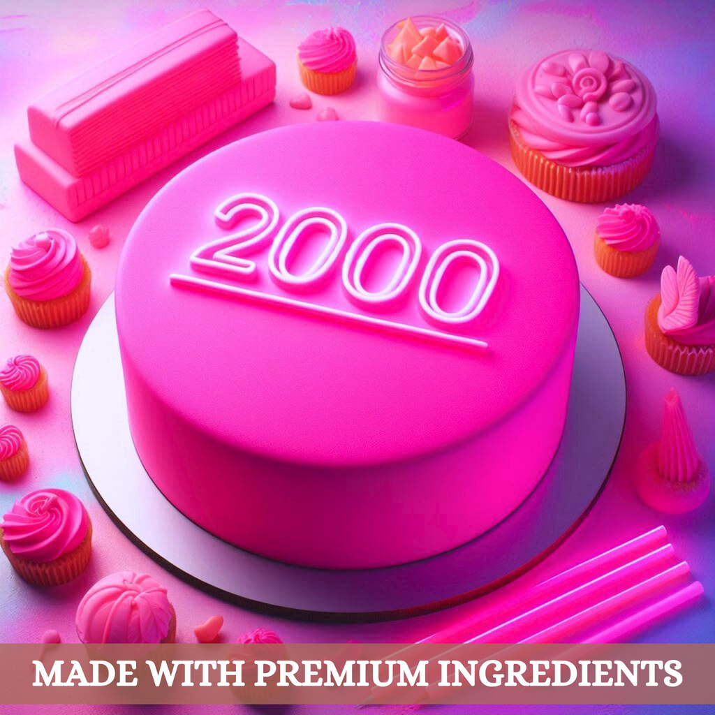 Confect Neon Pink Fondant | Edible Sugarpaste | Grocsy