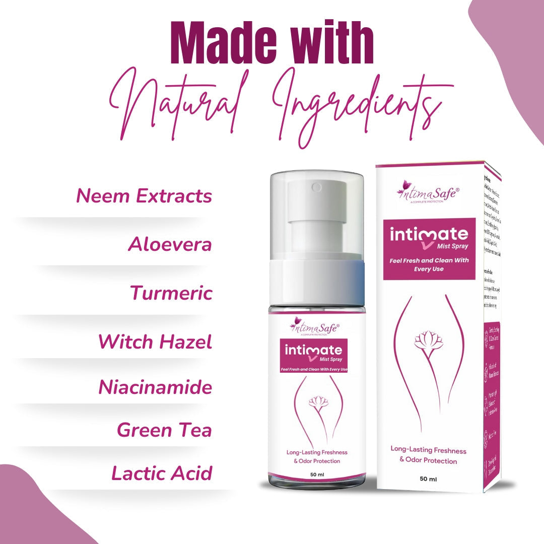 Samisha Intimate Mist Spray For Odour Protection For Women | Grocsy